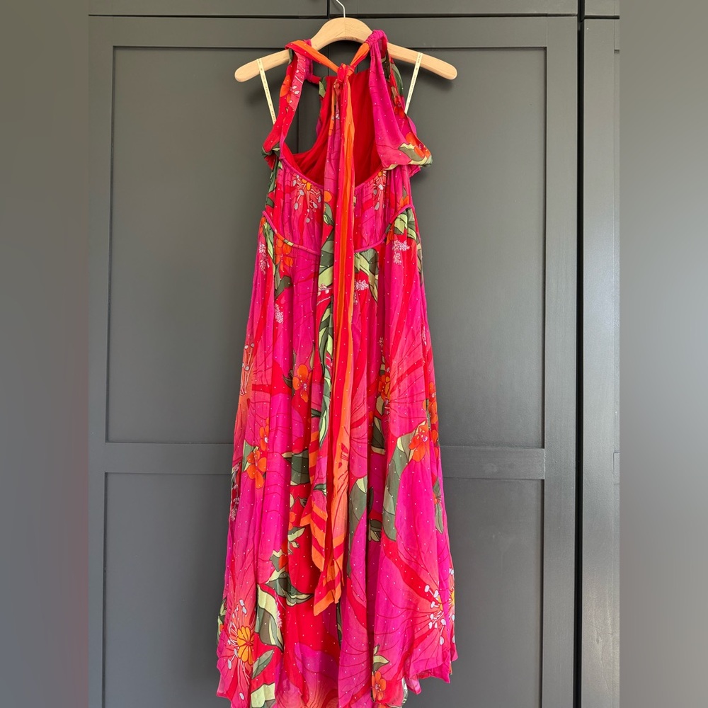 FARM RIO Red Pietra Floral Sleeveless Maxi Dress • S • NWT - Picture 8 of 16